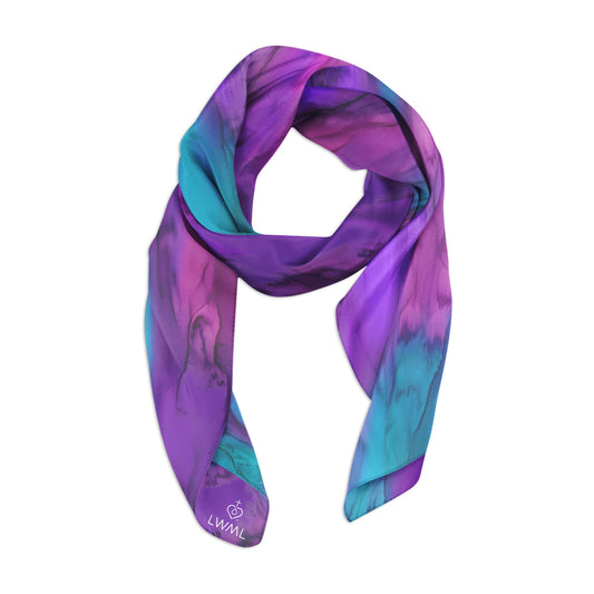 Scarf — Lavender and Turquoise